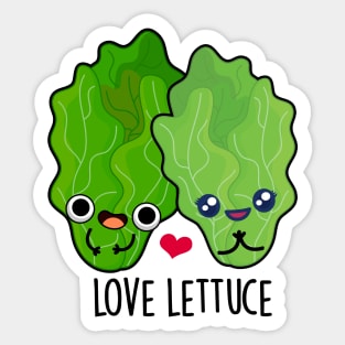 Love Lettuce Cute Veggie Pun Sticker